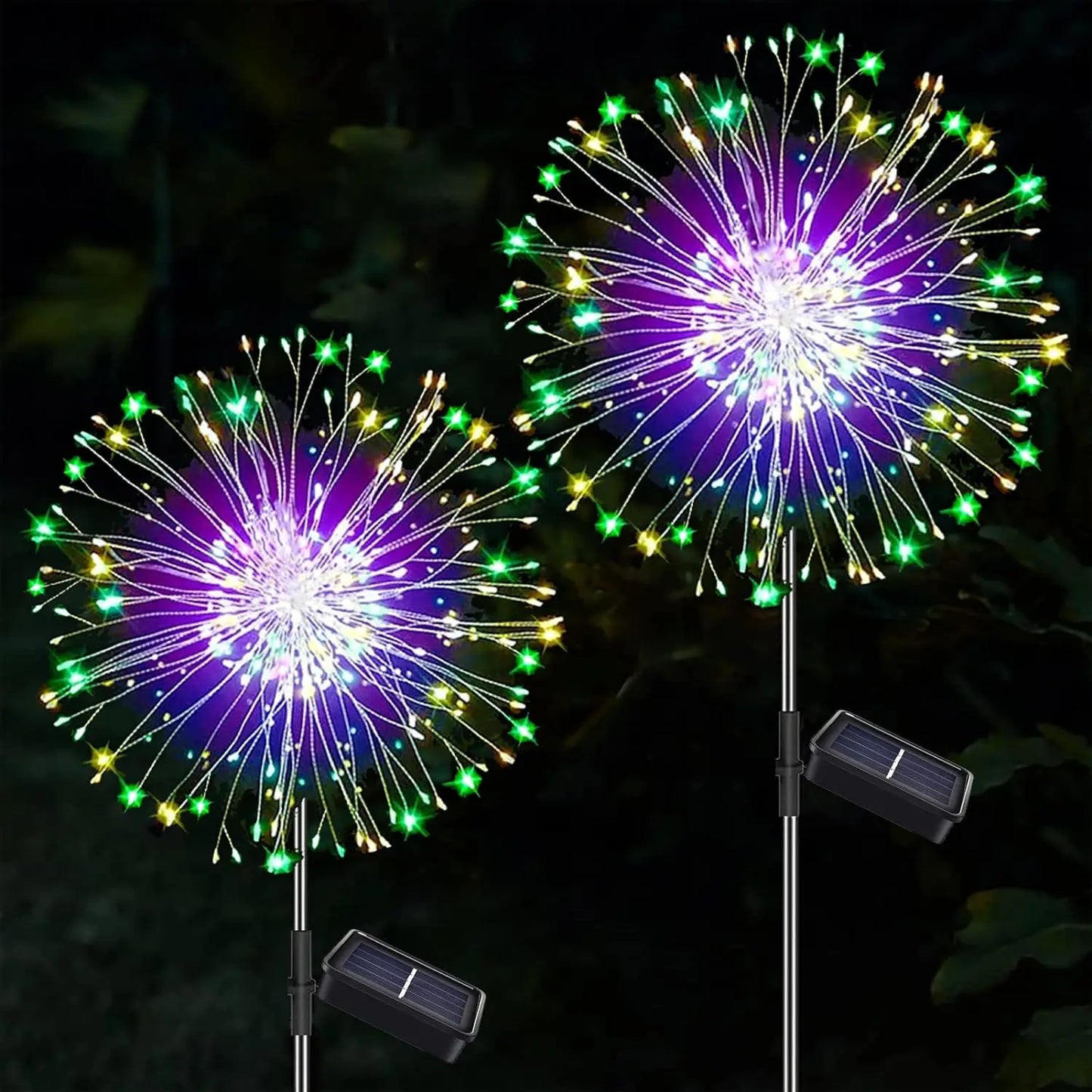 Enchanting DIY Dandelion Solar Lights - Weatherproof Outdoor Garden Decor & Patio Fireworks Lamp