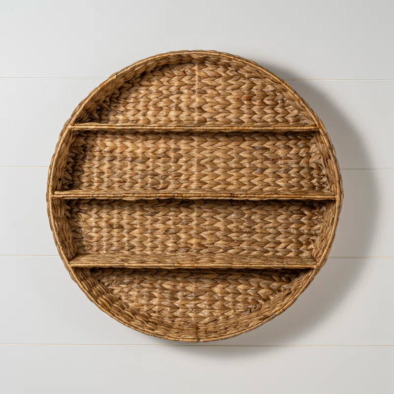 Annulus 3 Piece Circle Water Hyacinth Tiered Shelf