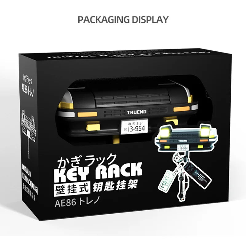AE86 Car Decoration Key Storage Rack Creative Car Headlight Key Hook Drift AE86 Car Keyring Ornaments and Accessories Key Chain