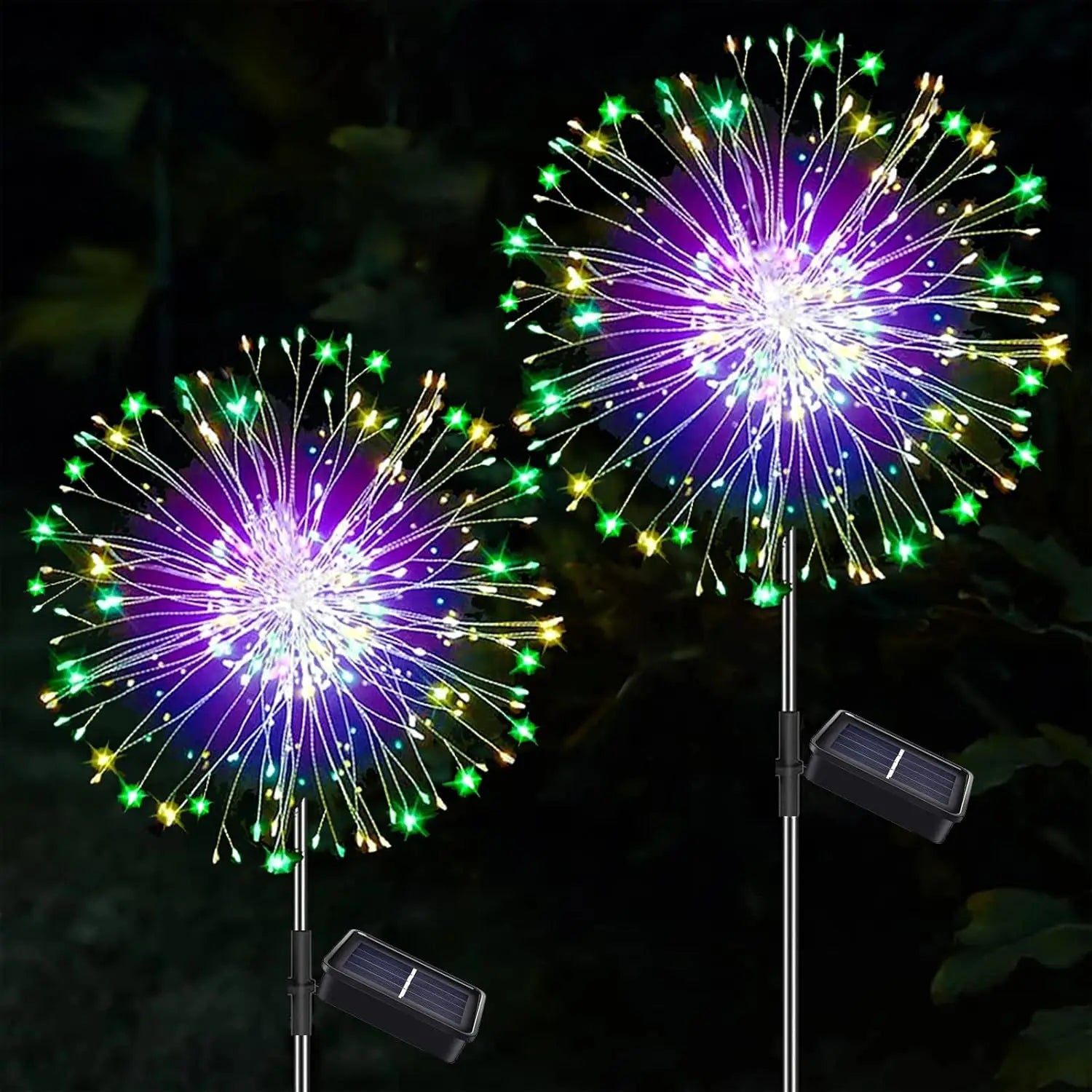 Enchanting DIY Dandelion Solar Lights - Weatherproof Outdoor Garden Decor & Patio Fireworks Lamp